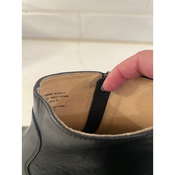 Moretti Black Label Ankle Boots Alexius Men’s Sz 10D Black Leather Pointed Toe main image 7